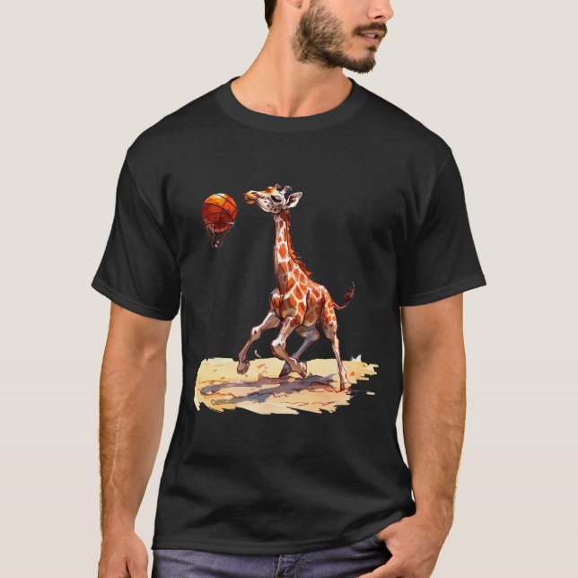 Basketball Shirt Kinder Basketball Giraffe Männer  (Vorderseite)