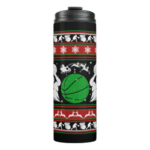 Basketball Shirts - Basketball Weihnachtsfest Shir Thermosbecher