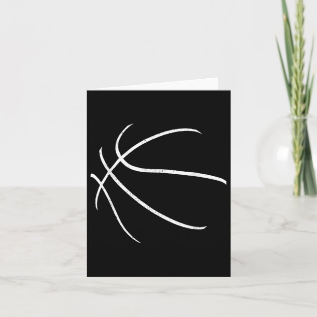 Basketball Silhouette Design Karte (Vorderseite)