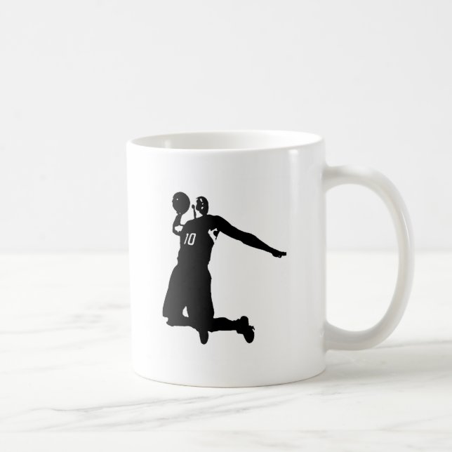 Basketball-Silhouette Kaffeetasse (Rechts)