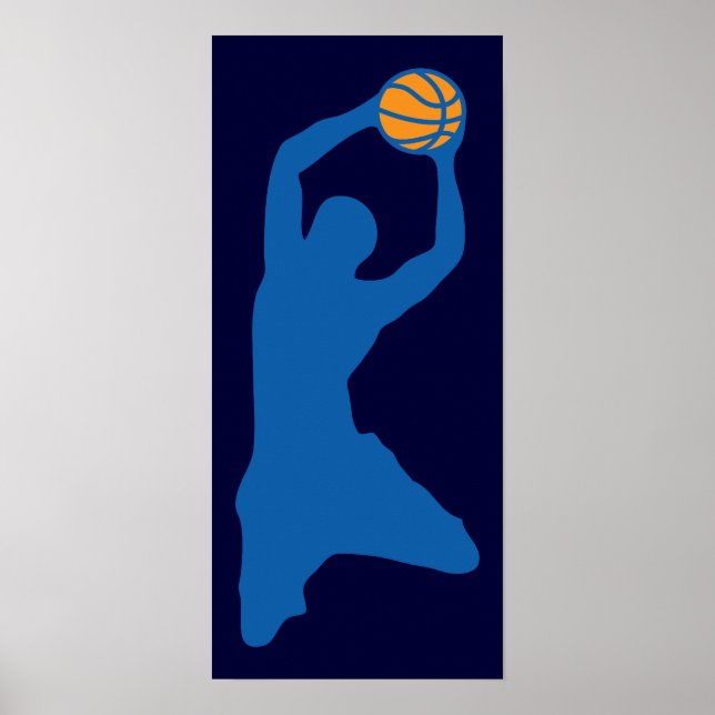 Basketball-Silhouette Poster (Vorne)