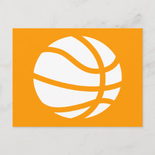 Basketball-Silhouette Postkarte