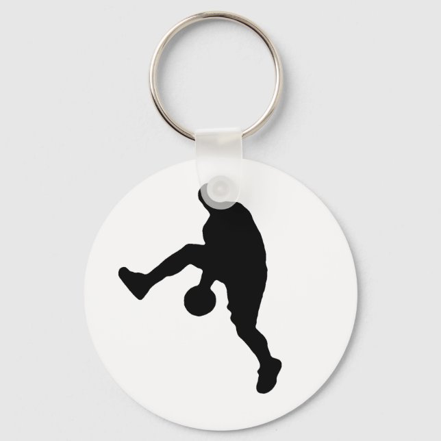 Basketball-Silhouette Schlüsselanhänger (Vorderseite)