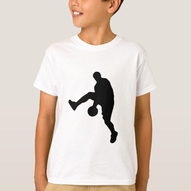 Basketball-Silhouette T-Shirt (Vorderseite)