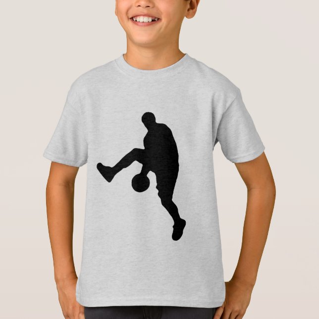 Basketball-Silhouette T-Shirt (Vorderseite)