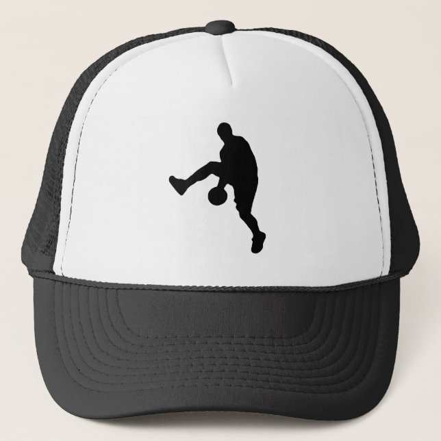 Basketball-Silhouette Truckerkappe (Vorderseite)