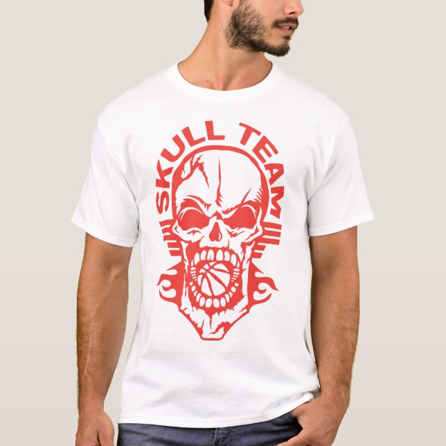 BASKETBALL SKULL TEAM TODESKOPF MIT LOGO T-Shirt (Vorderseite)