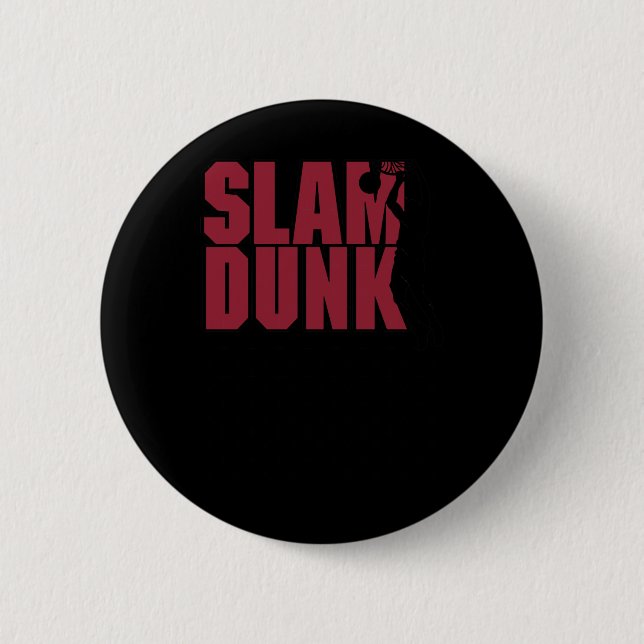 Basketball Slam Dunk Button (Vorderseite)
