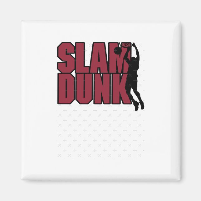 Basketball Slam Dunk Magnet (Vorne)