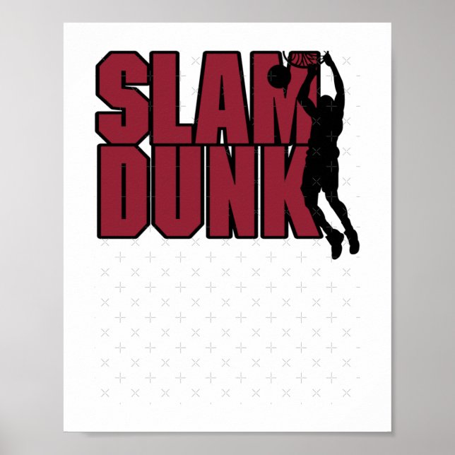 Basketball-Slam-Dunk Poster (Vorne)