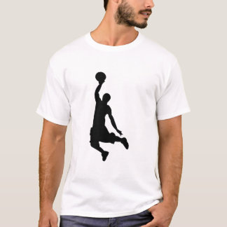 Basketball Slam Dunk Silhouette Art T-Shirt