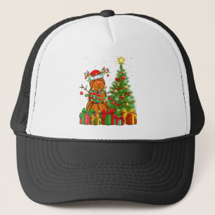 Basketball Snowman Lights Xmas Tree Basketball Chr Truckerkappe