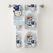 Basketball Snowman Weihnachten