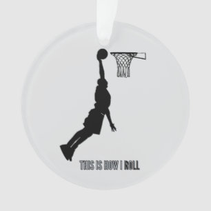 Basketball So Roll ich Teens Kids Boys Ornament