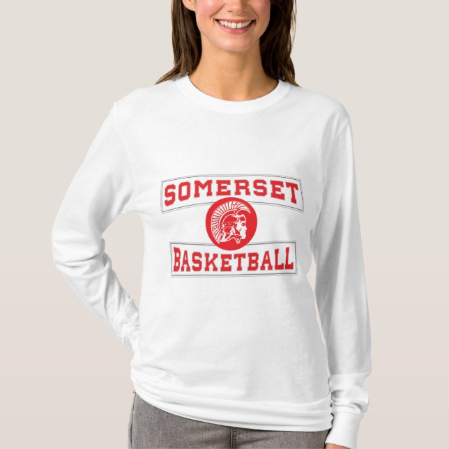 Basketball Somersets spartanischer Lang-Hülse T-Shirt (Vorderseite)