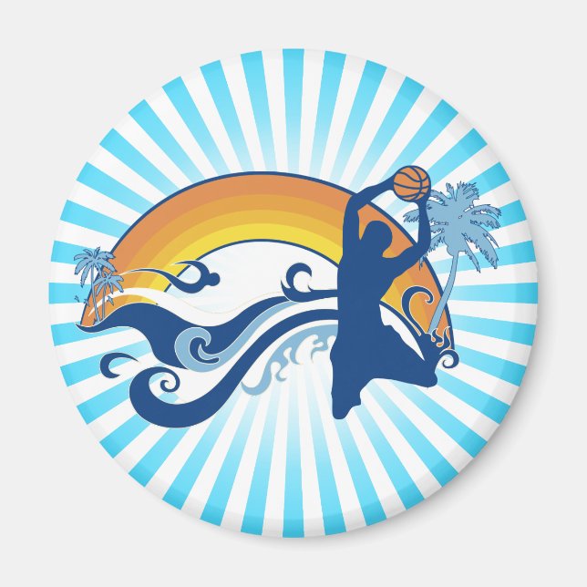 Basketball. Sommersetz. Magnet (Vorne)