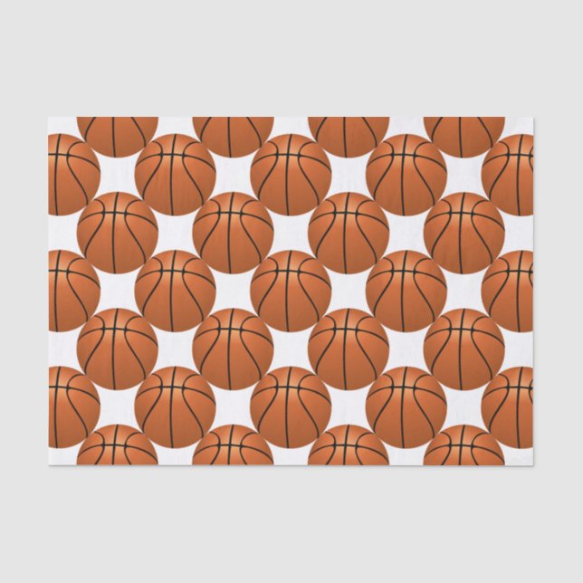 Basketball-Spaß Seidenpapier (Vorderseite)