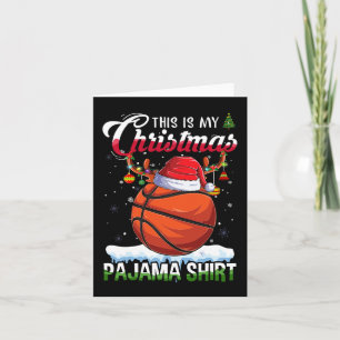 Basketball Spaß Sport Weihnachten Das ist mein Wei Karte