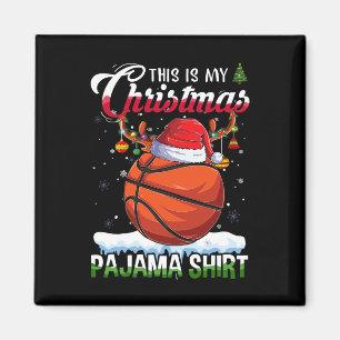 Basketball Spaß Sport Weihnachten Das ist mein Wei Magnet