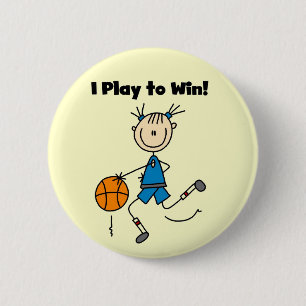 Basketball Spiel um zu gewinnen T-Shirts und Gesch Button