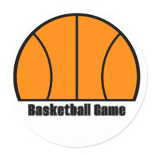 Basketball-Spieleaufkleber
