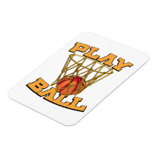 Basketball spielen. magnet