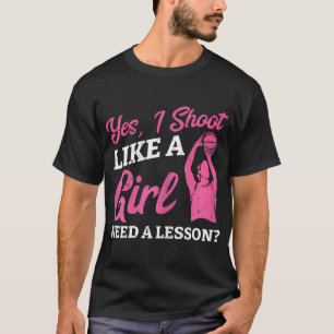 Basketball spielen wie ein Girl Baller Basketball T-Shirt