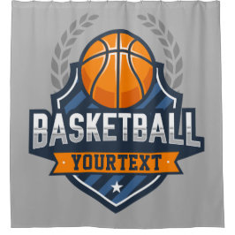 Basketball Spieler ADD NAME Varsity School Team Duschvorhang
