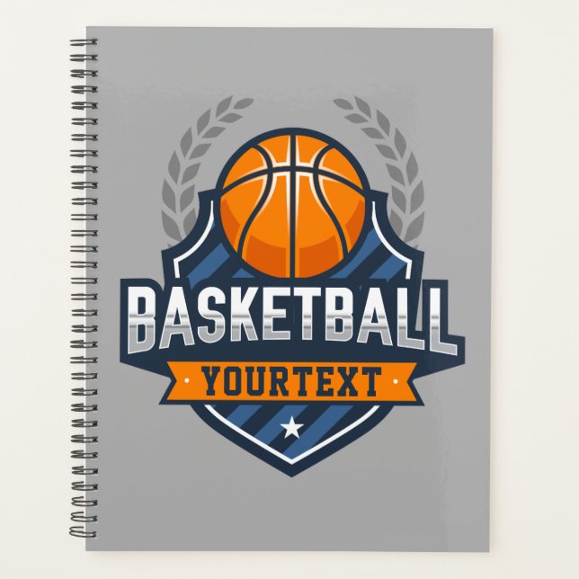 Basketball Spieler ADD NAME Varsity School Team Planer (Vorderseite)