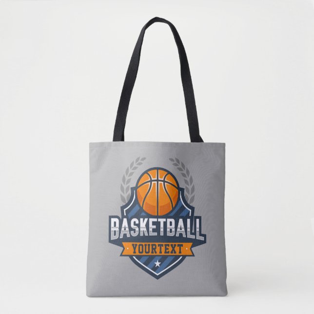 Basketball Spieler ADD NAME Varsity School Team Tasche (Vorderseite)