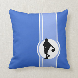 Basketball-Spieler; Blau Kissen