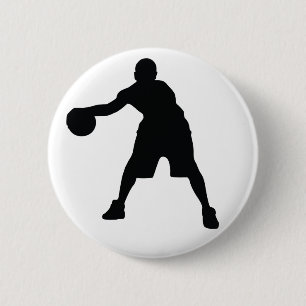 Basketball-Spieler Button