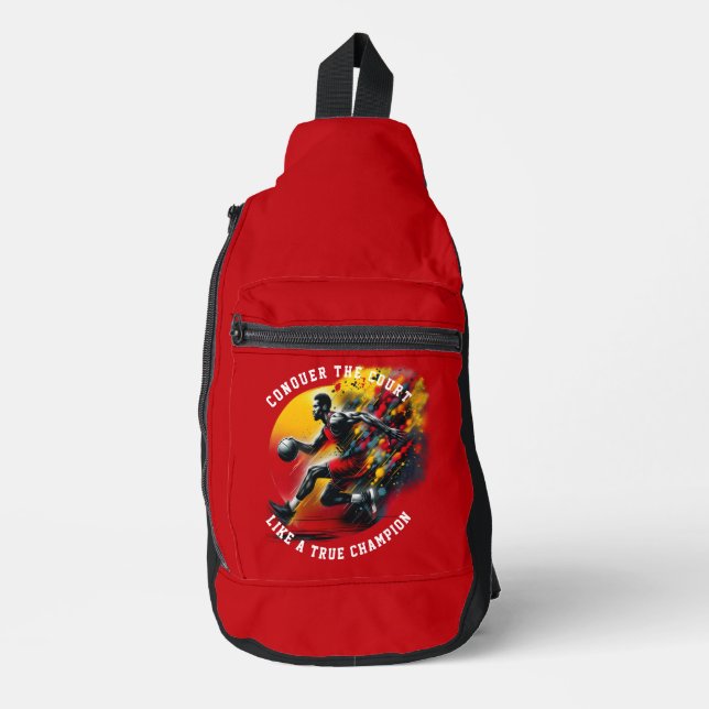 Basketball-Spieler Crossbody Bag (Vorderseite)