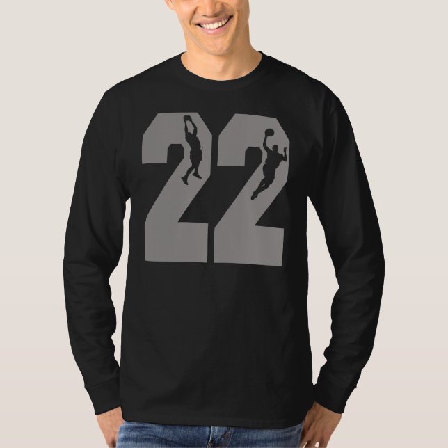 Basketball-Spieler der Nr.-22 T-Shirt (Vorderseite)