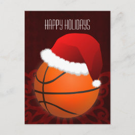Basketball-Spieler Feiertagsgruß Feiertagspostkarte