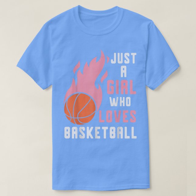 Basketball-Spieler Frauen nur ein Mädchen, die Lie T-Shirt (Design vorne)
