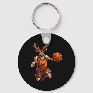 Basketball-Spieler Hirsch Schlüsselanhänger
