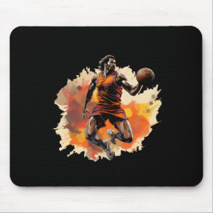 Basketball-Spieler im Kunstdesign 1 Mousepad
