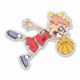 Basketball-Spieler individuell geschnitten Vinyl S Aufkleber