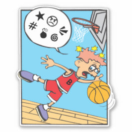 Basketball-Spieler individuell geschnitten Vinyl S Aufkleber
