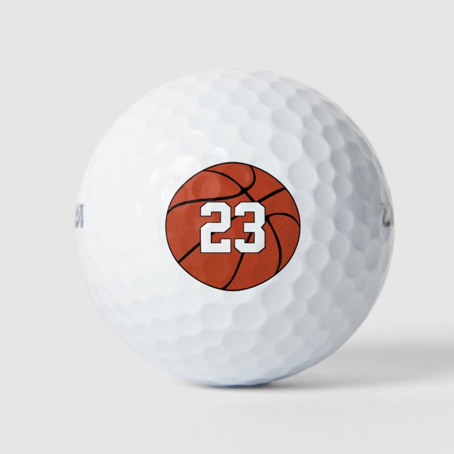 Basketball-Spieler-Kundennummer oder Buchstaben Sp Golfball (Vorderseite)