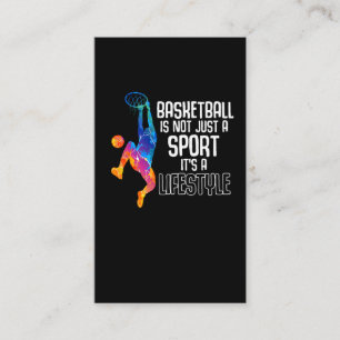 Basketball-Spieler Life Dunk Athlet Visitenkarte