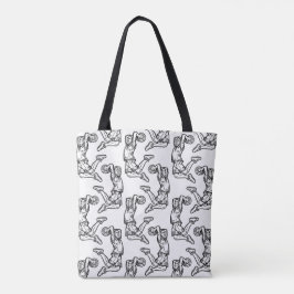 Basketball-Spieler macht Slam Dunk Dunkles Design Tasche