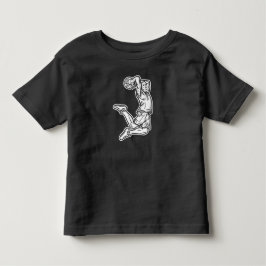 Basketball-Spieler macht Slam Dunk Light Design Kleinkind T-shirt