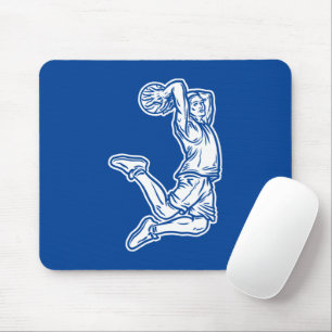 Basketball-Spieler macht Slam Dunk Light Design Mousepad