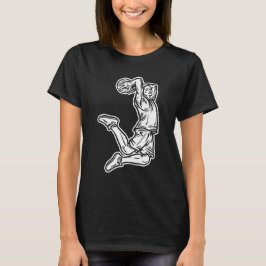 Basketball-Spieler macht Slam Dunk Light Design T-Shirt