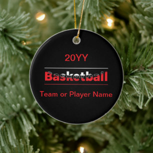 Basketball-Spieler - Minimalistischer geometrische Keramik Ornament