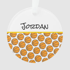 Basketball-Spieler Name Sportschuhe Balls Spaß Ornament