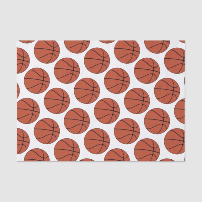 Basketball-Spieler oder Coach Sports Party Geschen Seidenpapier (Vorderseite)