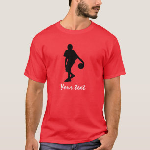 Basketball-Spieler; Rot T-Shirt